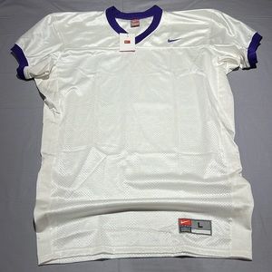 Nike Football Plain Practice Jersey Men’s Large White Purple